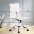 Artiss Office Chair Conference Chairs PU Leather Mid Back White