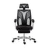 Mesh Office Chair Recliner Black White