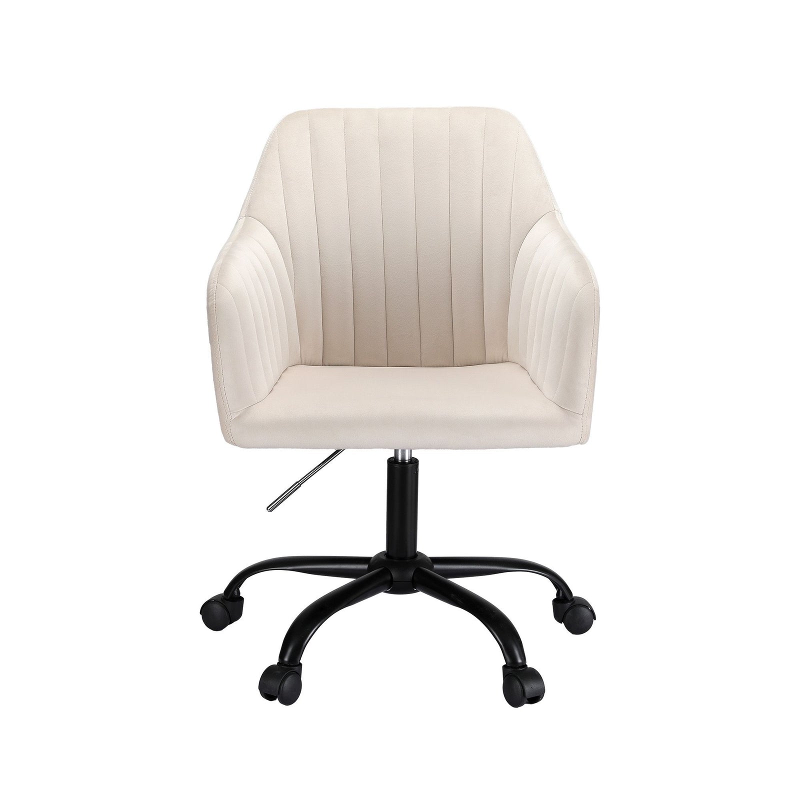 Artiss Office Chair Velvet Seat Cream