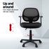 Artiss 2x Mesh Office Chair Computer Gaming Desk Chairs Work Study Mid Back Black