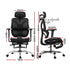 Artiss Ergonomic Office Chair with Footrest Mesh Reclining Black