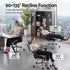 Artiss Ergonomic Office Chair with Footrest Mesh Reclining Grey