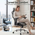 Artiss Ergonomic Office Chair with Footrest Mesh Reclining Grey