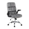 Artiss Office Chair Velvet Seat Racing Gaming Computer Desk Chairs Armrest Grey