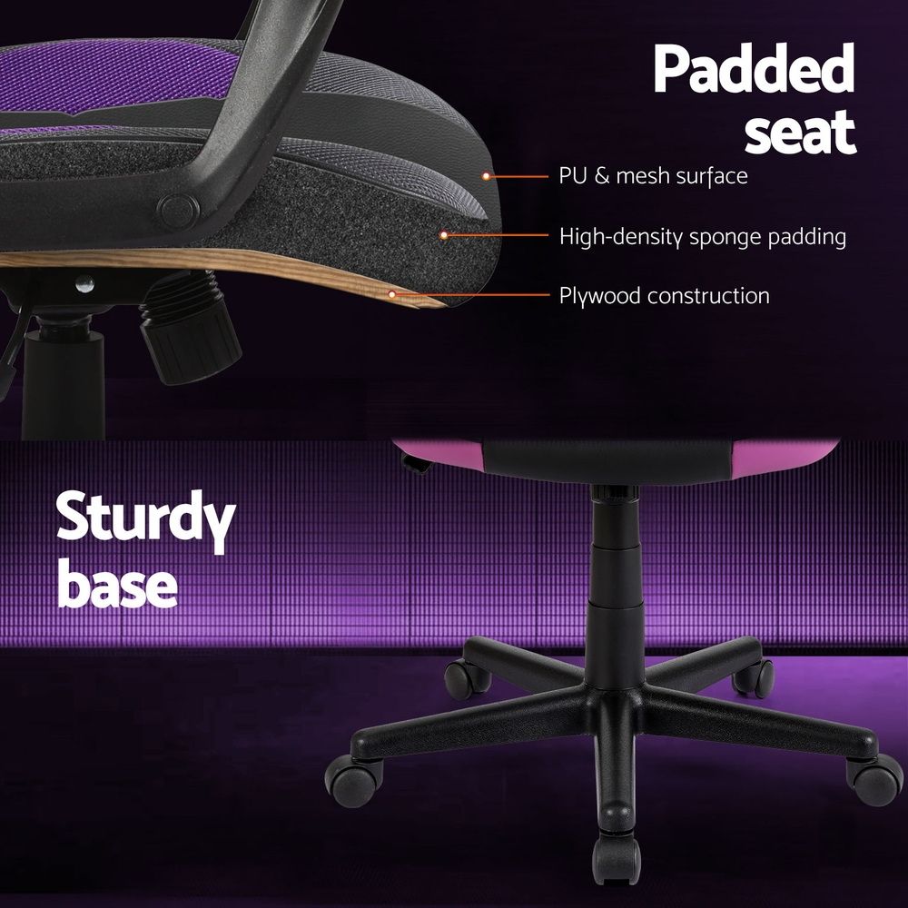 Gaming Office Chair Computer Chairs Purple