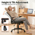 Artiss Mesh Office Chair Ergonomic Mid Back Computer Desk Chair Black