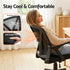 Artiss Mesh Office Chair Ergonomic Mid Back Computer Desk Chair Black