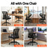 Artiss Mesh Office Chair Ergonomic Mid Back Computer Desk Chair Black