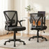 Artiss Mesh Office Chair Ergonomic Mid Back Computer Desk Chair Black