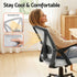 Artiss Nile Mesh Office Chair Ergonomic Mid Back Adjustable Grey