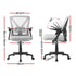 Artiss 2x Mesh Office Chair Mid Back Grey