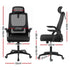 Artiss Ergonomic Office Chair Mesh Deak Chair with Flip-up Arms Adjustable Headrest Black