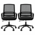 Artiss 2x Ergonomic Office Chair Mesh Mid Back Home Office Desk Chairs with Lumbar Support Black