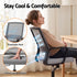 Artiss Mesh Office Chair Computer Gaming Desk Chairs Work Study Mid Back Grey