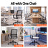 Artiss Mid Back Mesh Office Chair Grey Height Adjustable Swivel Desk Seat