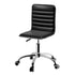 Office Chair Conference Chairs PU Leather Low Back Black