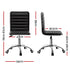Office Chair Conference Chairs PU Leather Low Back Black