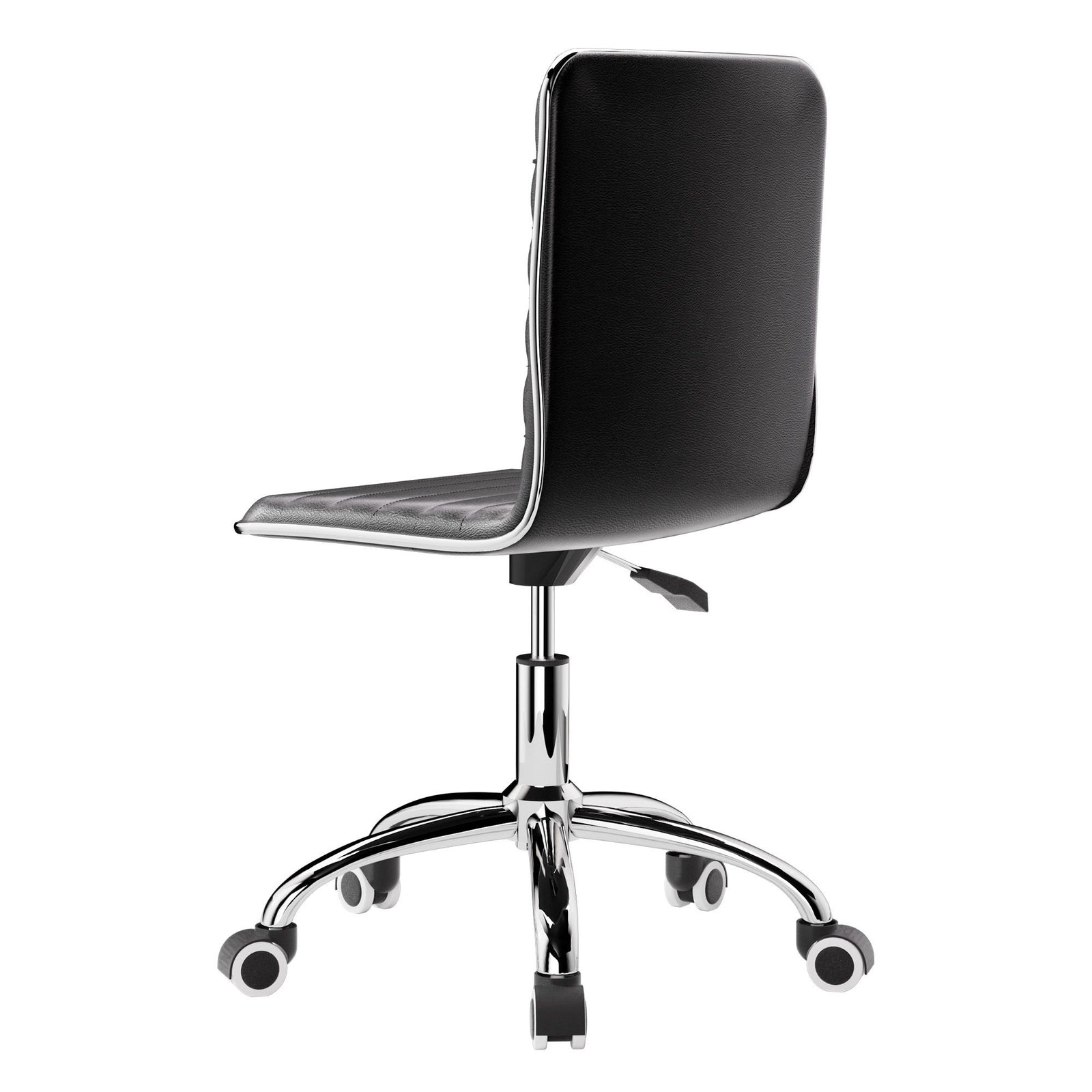 Office Chair Conference Chairs PU Leather Low Back Black