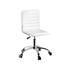 Artiss Office Chair Conference Chairs PU Leather Low Back White