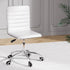 Artiss Office Chair Conference Chairs PU Leather Low Back White