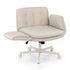 Artiss Criss Cross Office Chair – Cross‑Legged PU Leather Swivel Adjustable Beige