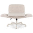 Artiss Criss Cross Office Chair – Cross‑Legged PU Leather Swivel Adjustable Beige