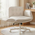 Artiss Criss Cross Office Chair – Cross‑Legged PU Leather Swivel Adjustable Beige