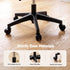 Artiss Ergonomic Office Chair Armless Study Chair Height Adjustable for Girls Boys Teens Black