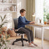Artiss Ergonomic Office Chair Armless Study Chair Height Adjustable for Girls Boys Teens Black