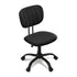 Armless Office Chair with Wheels, Ergonomic 360° Swivel Home Office Desk Chair, Height Adjustable Computer Task Chair with Fabric Back and Seat for Small Space, Black