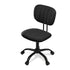 Armless Office Chair with Wheels, Ergonomic 360° Swivel Home Office Desk Chair, Height Adjustable Computer Task Chair with Fabric Back and Seat for Small Space, Black