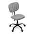Armless Office Chair with Wheels, Ergonomic 360° Swivel Home Office Desk Chair, Height Adjustable Computer Task Chair with Fabric Back and Seat for Small Space, Grey