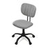 Armless Office Chair with Wheels, Ergonomic 360° Swivel Home Office Desk Chair, Height Adjustable Computer Task Chair with Fabric Back and Seat for Small Space, Grey