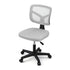 Armless Office Chair with Wheels, Ergonomic 360° Swivel Home Office Desk Chair, Height Adjustable Computer Task Chair with Fabric Back and Seat for Small Space, Grey
