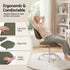 Artiss Armless Office Chair Ergonomic Soft Fleece Height Adjustable Vanity Desk Chair Green