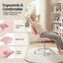 Artiss Armless Office Chair Ergonomic Soft Fleece Height Adjustable Vanity Desk Chair Pink
