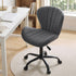 Artiss Armless Office Chair Height Adjustable Swivel Desk Chair Dark Grey