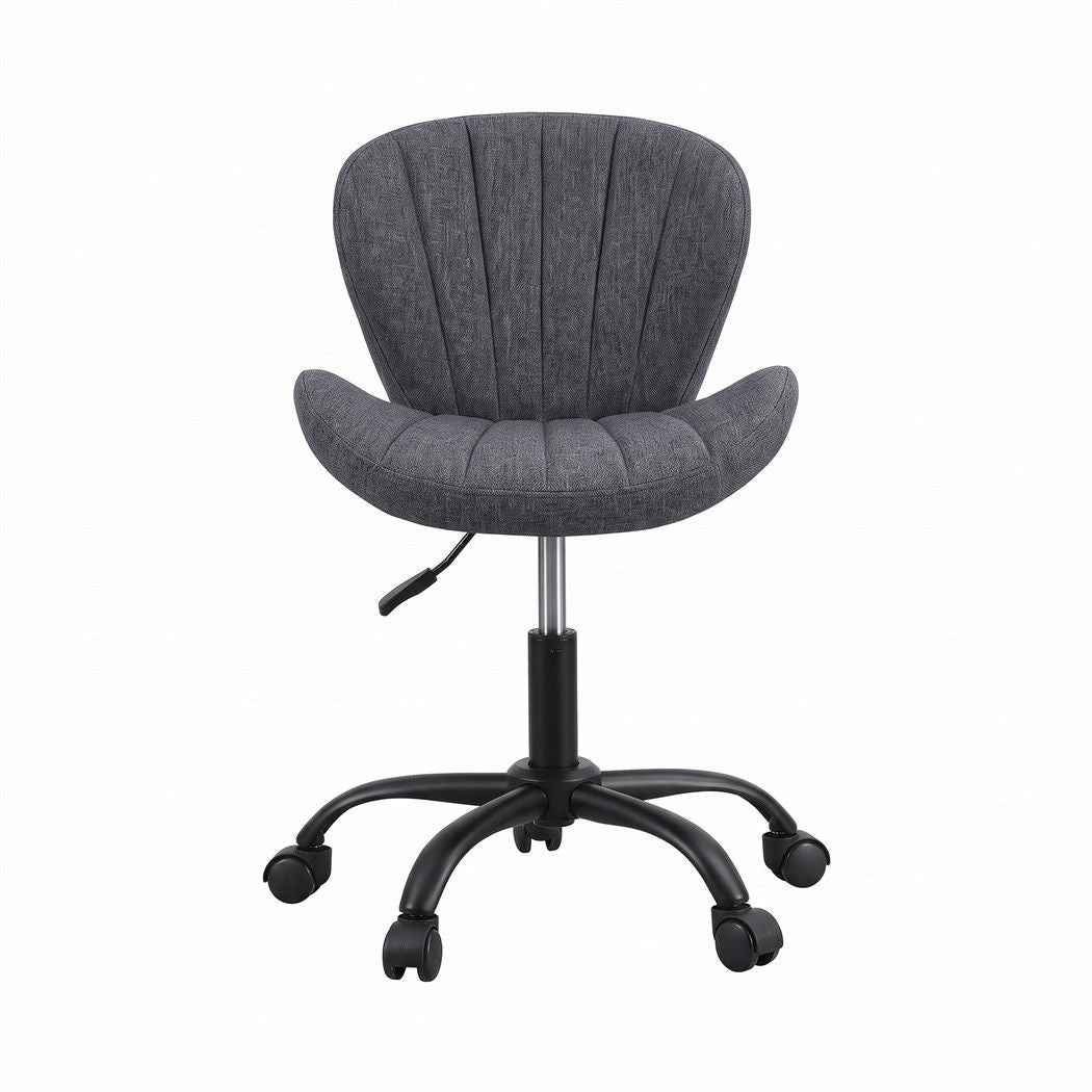 Artiss Armless Office Chair Height Adjustable Swivel Desk Chair Dark Grey