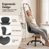 Artiss Armless Office Chair Height Adjustable Swivel Desk Chair Dark Grey