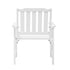 Outdoor Armchair Wooden Patio Chairs White