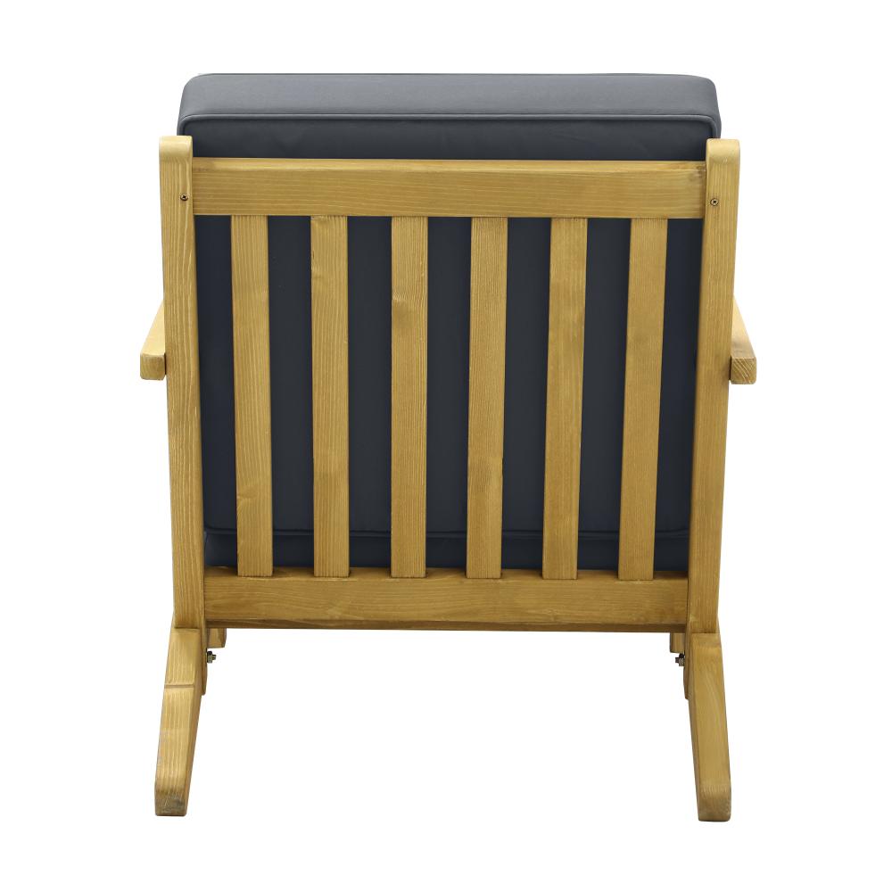Outdoor Armchair Wood Chair with Cushion