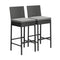 Garden Bar Stools Rattan Dinning Chairs 2X