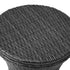 Rattan Cooler Ice Bucket Table Storage Black