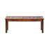120cm Wood Garden Bench Slatted Seat
