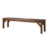 Livsip Garden Bench Wood Patio 190cm Slatted Seat Outdoor