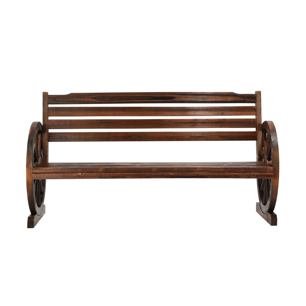 Garden Bench 3 Seater Wooden Wagon Chair