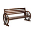 Garden Bench 3 Seater Wooden Wagon Chair