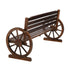 Garden Bench 3 Seater Wooden Wagon Chair