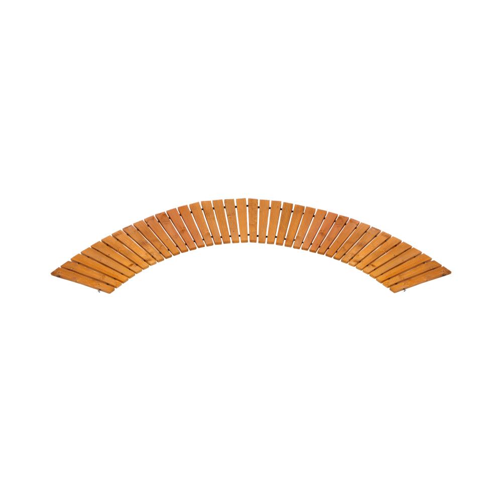 Garden Wooden Pathway 8ft Curved Roll-Out