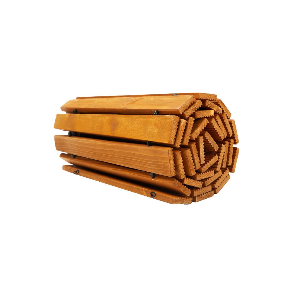 Garden Wooden Pathway 8ft Curved Roll-Out